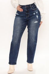 Still Got It Straight Leg Jeans - Dark Wash